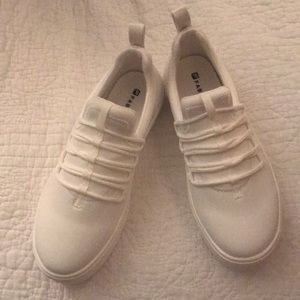 platform slip on tennis shoes